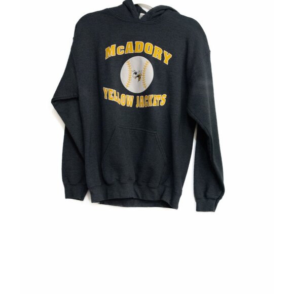McAdory Yellow Jackets Dark Gray Hoodie - Picture 1 of 8